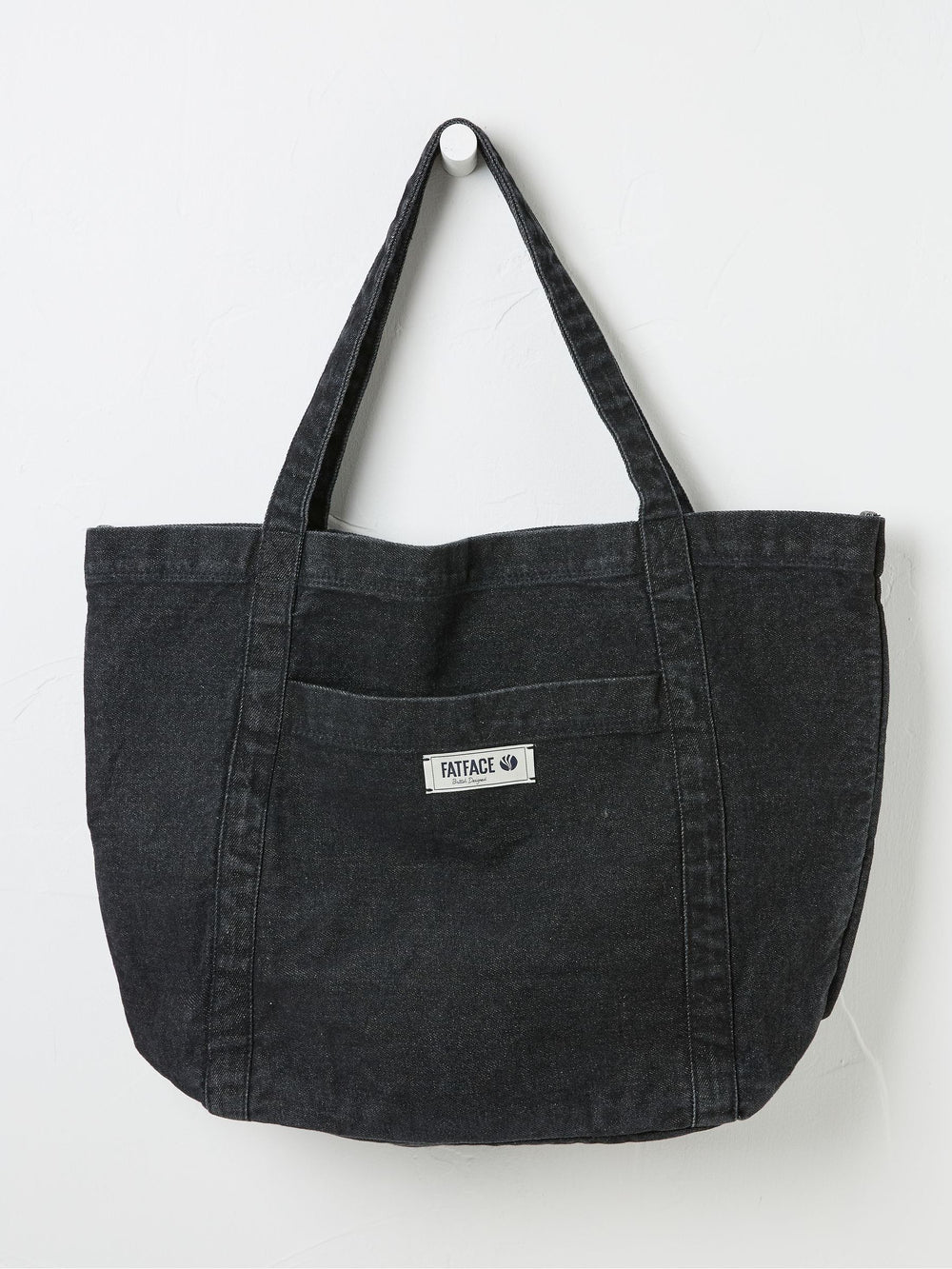 Astrid Black Pocket 100% Cotton Tote Bag