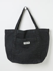 Astrid Black Pocket 100% Cotton Tote Bag