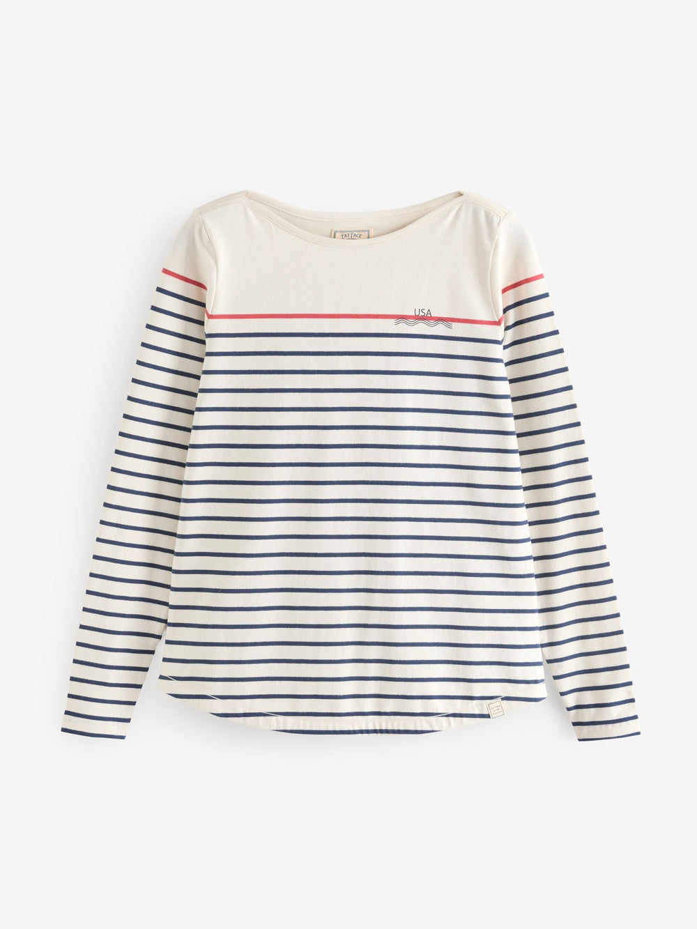 Cream Ivory Usa Breton T-Shirt