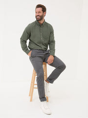 Heyshott Dark Grey Slim Chinos