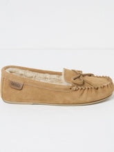 Cara Brown Suede Moccasin Slippers