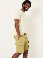 Bude Olive Green Cargo Shorts