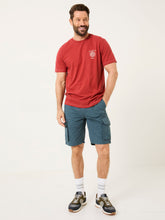 Bude Dark Teal Blue Cargo Shorts