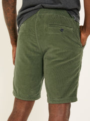 Seaton Khaki Green Pull On Cord Shorts