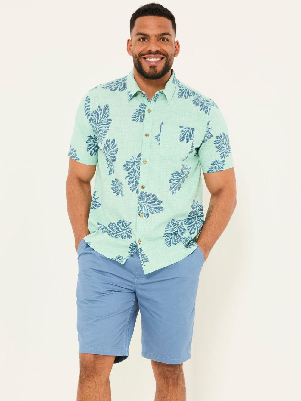 Seaton Blue Pull On Shorts