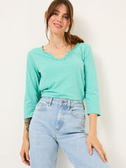 Porter Light Teal Green 100% Cotton T-Shirt