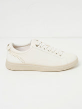 White Nora Lace Up Trainer