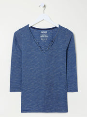 Porter Blue Stripe 100% Cotton T-Shirt