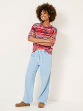 Ashby Light Blue Denim Straight Leg Drawstring Jeans