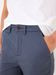 Farnham Charcoal Grey Cropped Chino Trousers