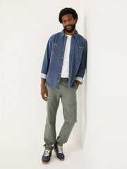 Dusky Green Modern Coastal Chinos