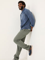 Dusky Green Modern Coastal Chinos