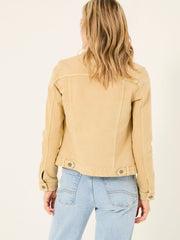 Tasha Dark Yellow Denim Jacket