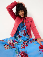 Tasha Vintage Red Denim Jacket