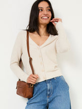 Lucia Ivory V-Neck Knitted Cardigan
