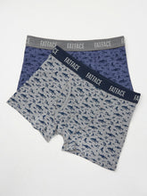 Grey & Blue Shark Classic Boxers 2 Pack