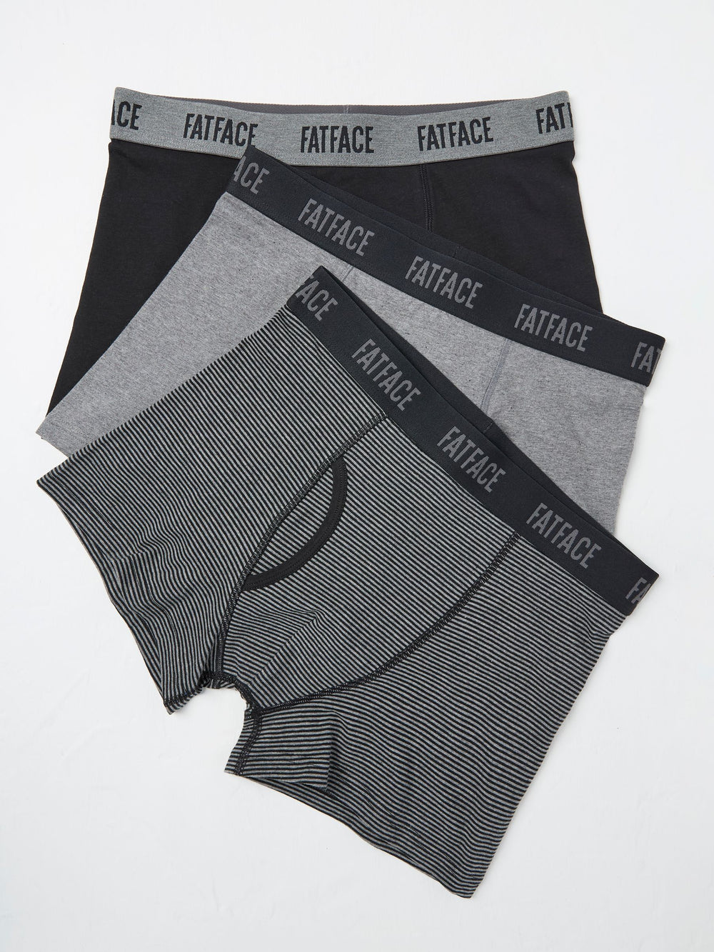 Black & Grey Classic Boxers 3 Pack