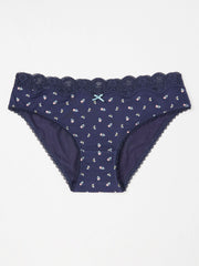 Navy Blue Tulip Mini Knickers