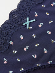 Navy Blue Tulip Mini Knickers
