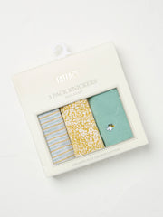 Green/Grey/Yellow 3 Pack Knickers