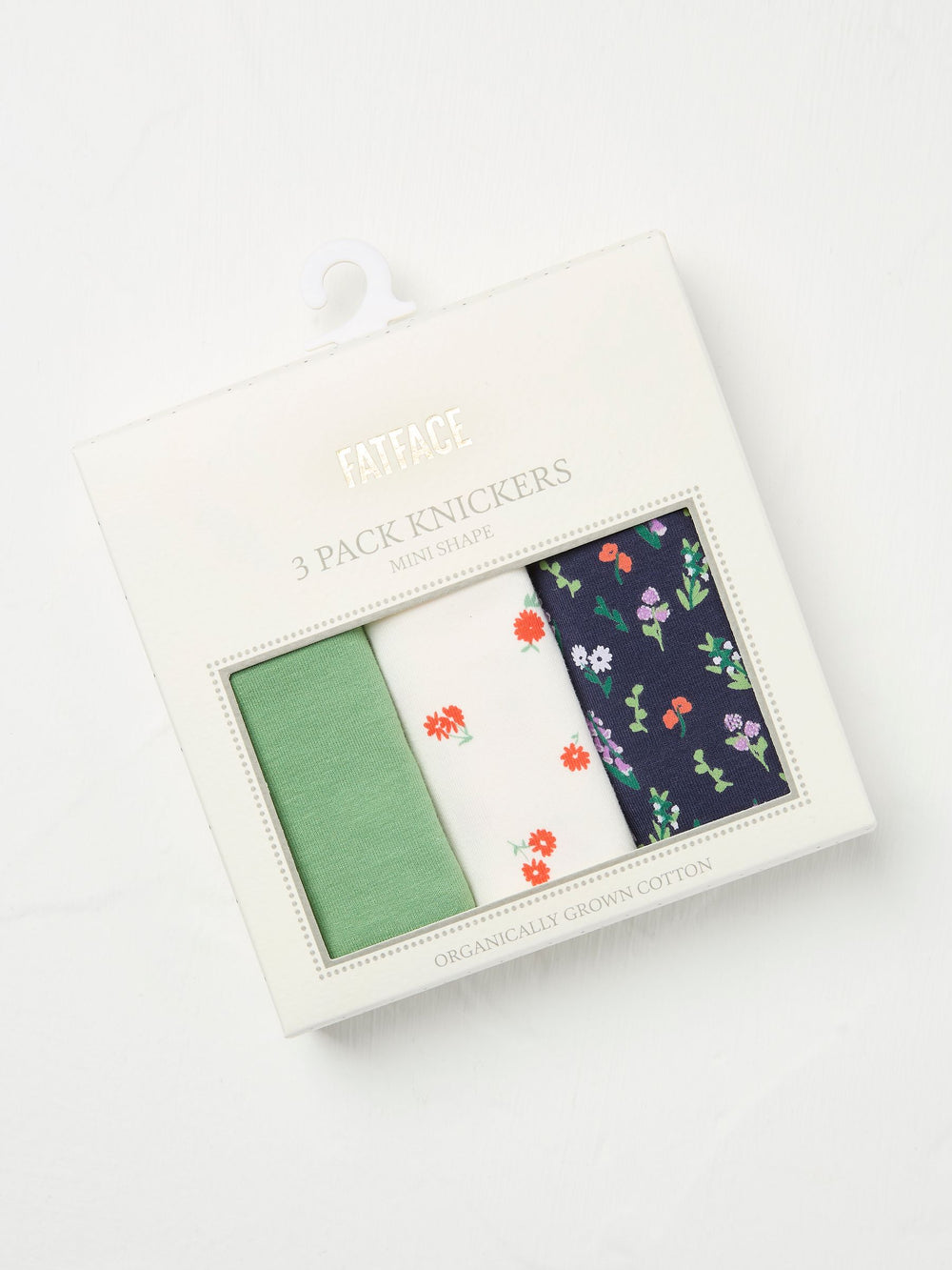 Navy/White/Green 3 Pack Knickers