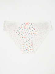 White Floral Mini Knickers