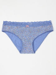 Blue Vine Floral Mini Knickers