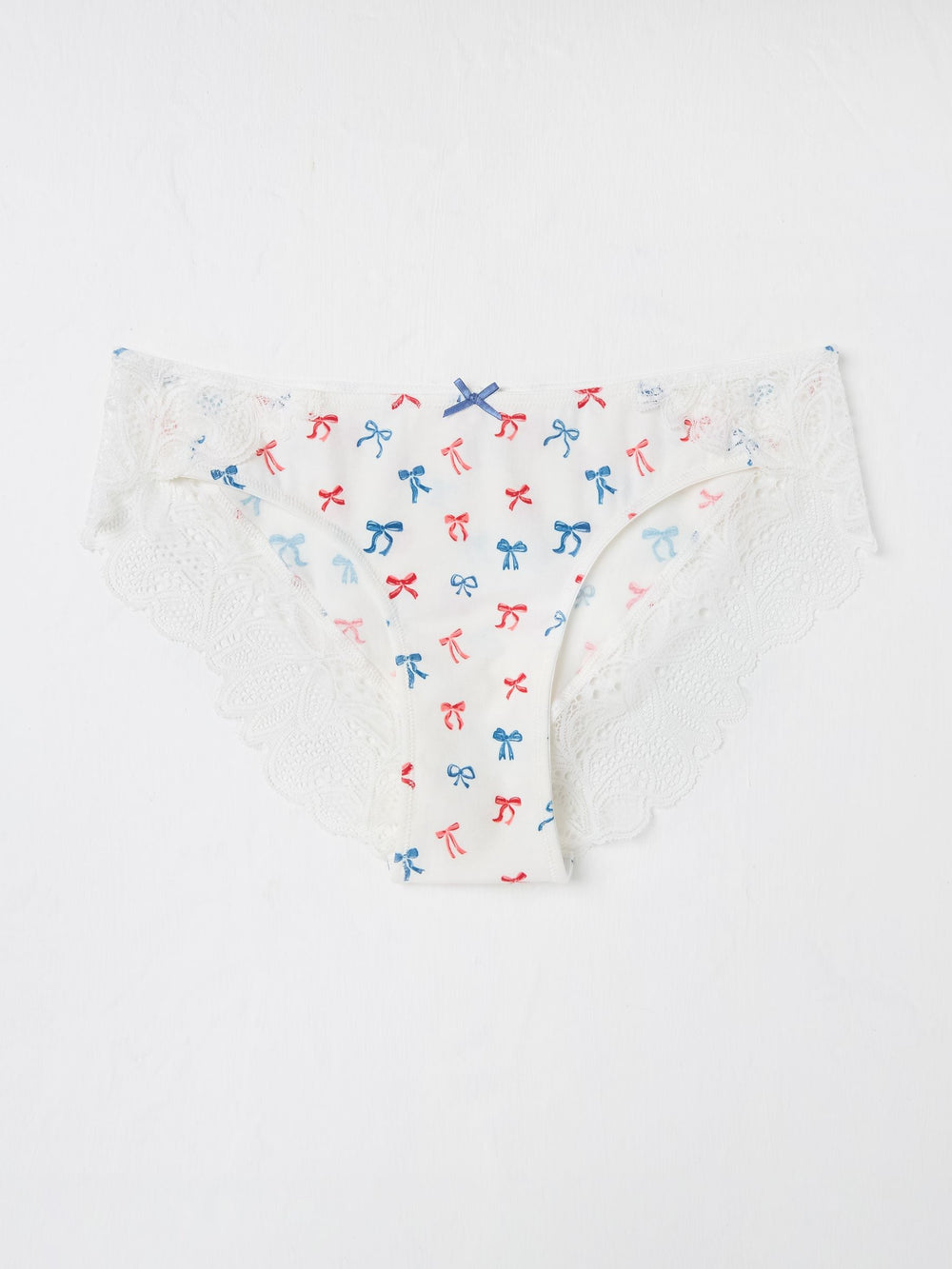 White Bow Cheeky Knickers