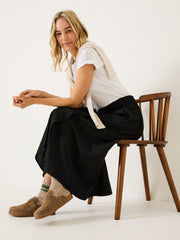 Juni Black Midi Skirt