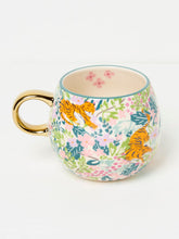 Multi Colour Tiger Floral Mug