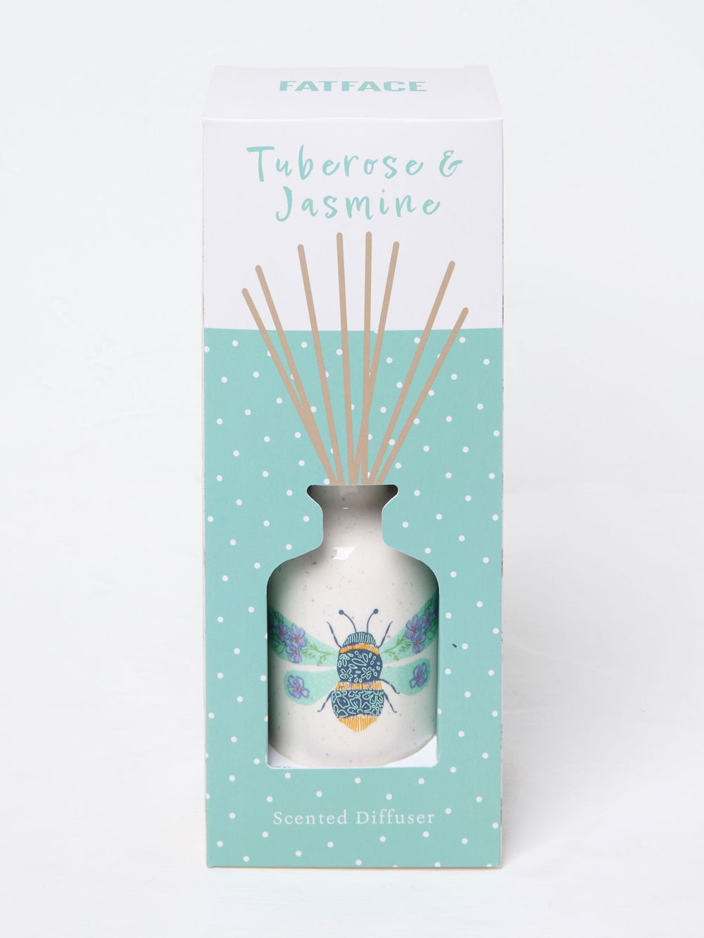 White Multi Bee Print Ceramic Diffuser