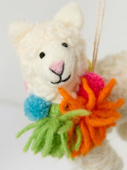 White Alpaca Decoration