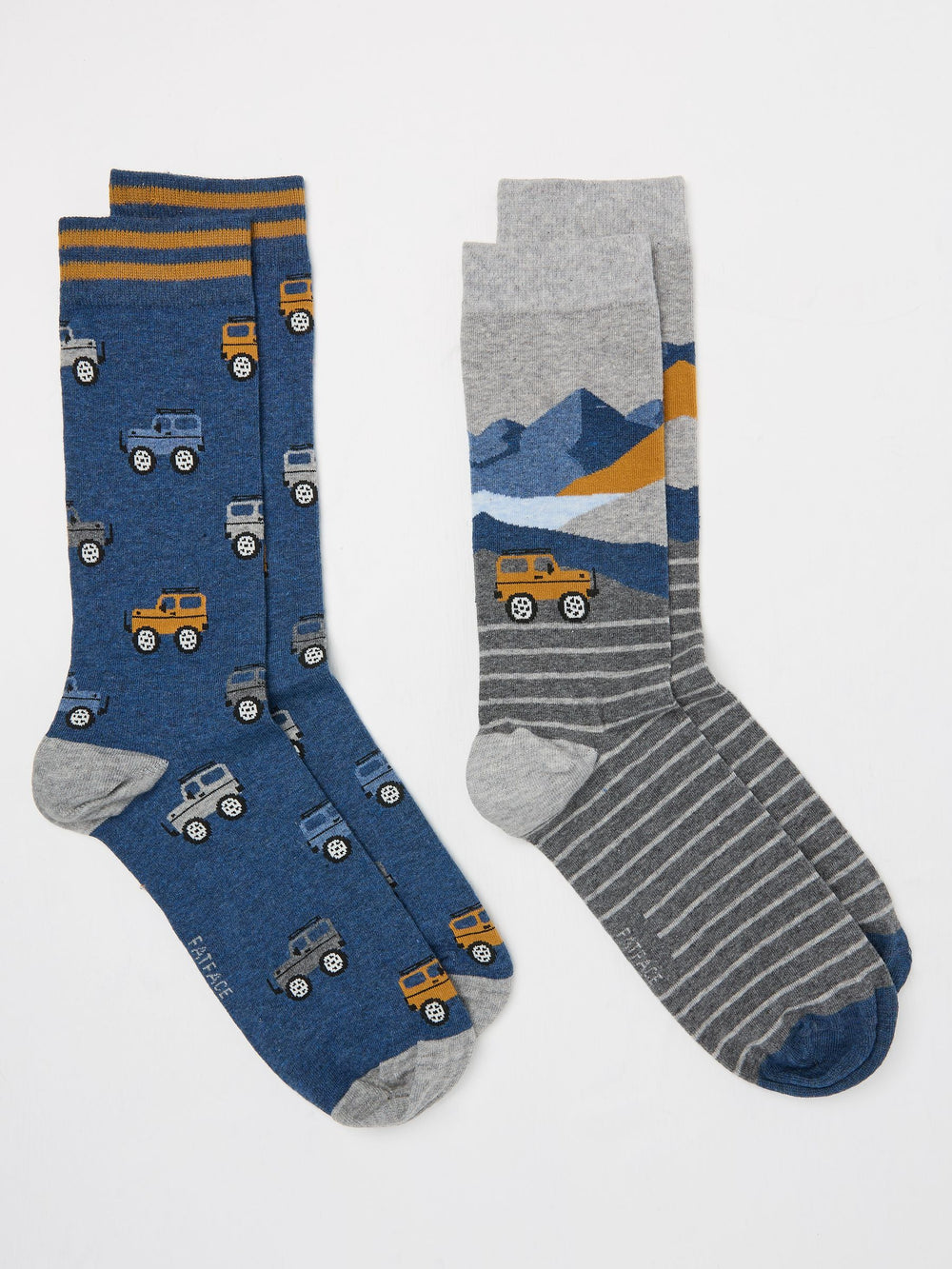 Blue 2 Pairs of Off Roader Socks in a Box