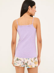 Lilac Purple V-Neck Vest
