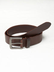 Chocolate Brown Italian Leather Belt