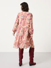 Steph Rose Pink Patched Chintz Regular Dress