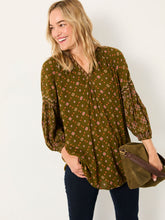 Charlie Olive Green Stitch Tunic