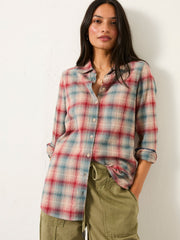 Olivia Red Check Shirt