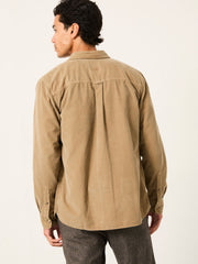 Dark Natural Long Sleeve Cord Shirt
