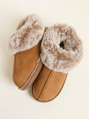 Maia Tan Brown Boot Slipper