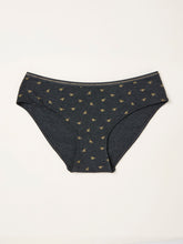 Charcoal Grey Sparkle Bee Classic Knickers