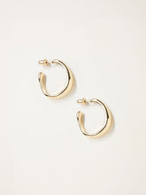Gold Tone Chunky Hoop Earrings