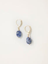 Blue Stone Drop Earrings
