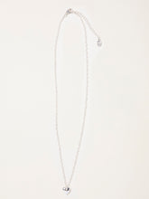 Silver Tone Heart Chain Necklace