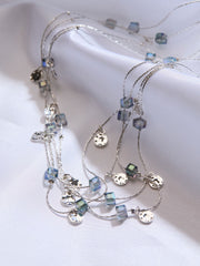 Silver Tone Layered Necklace