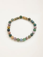 Green Stone Stretch Bracelet