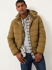 Winkworth Olive Green Hooded Puffer Jacket