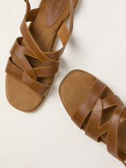 Coco Tan Brown Strappy Sandal