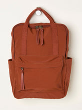 Dark Orange Nylon Backpack