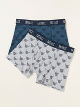 Teal Blue 2 Pack of Highland Cow Boxers